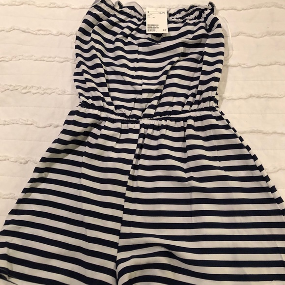 Girls Striped Romper - Picture 1 of 1